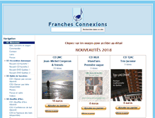 Tablet Screenshot of franchesconnexions.com
